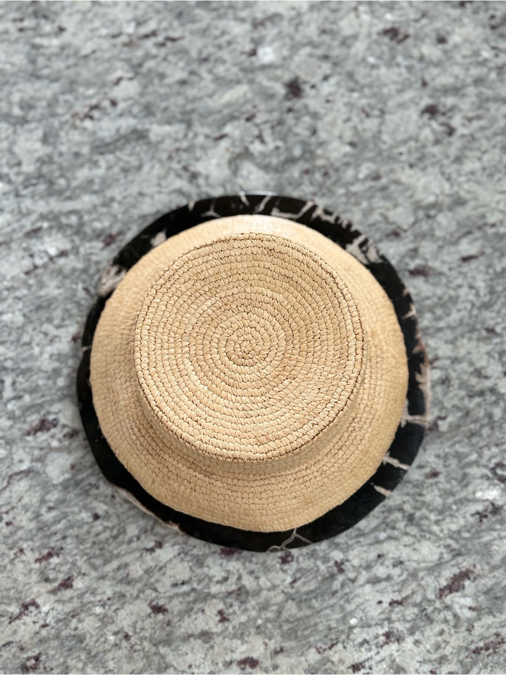 J.Crew Raffia Bucket Hat Natural Straw Small Medium Coastal Summer - Picture 2 of 6